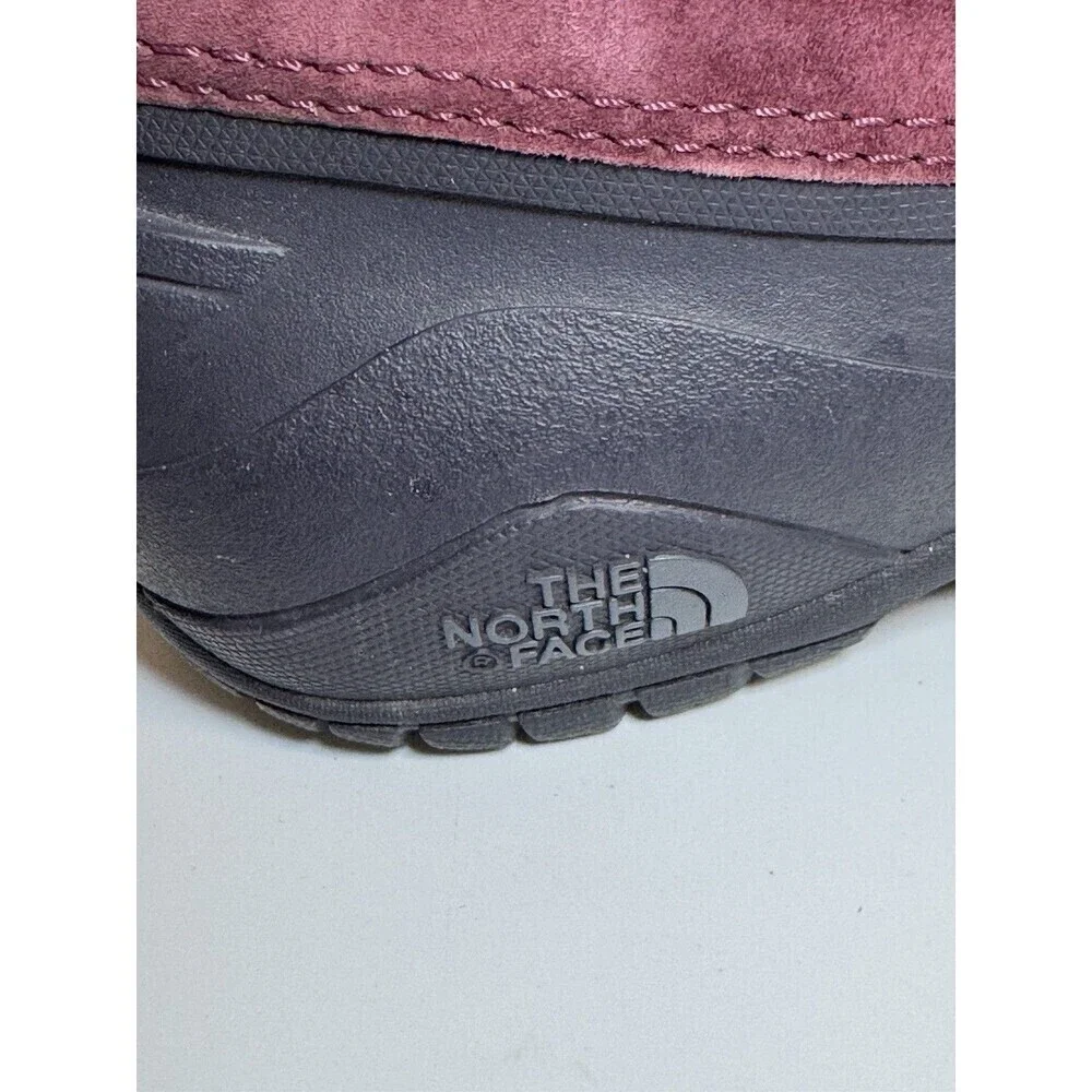 The North Face authentically burgundy waterproof lace-up boots size 9